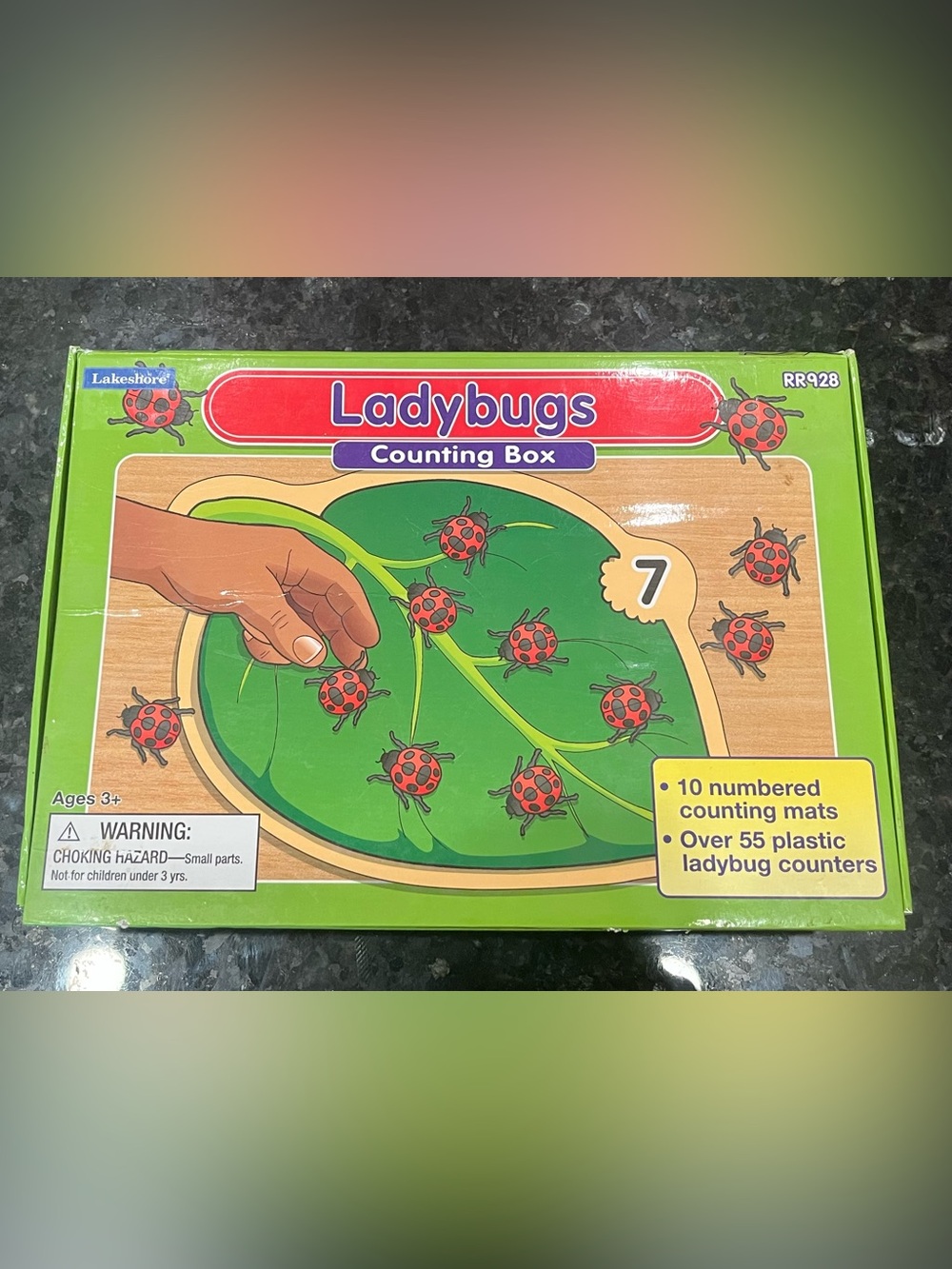 Lakeshore Ladybugs Counting Box - Educational Toy (Green, Red)